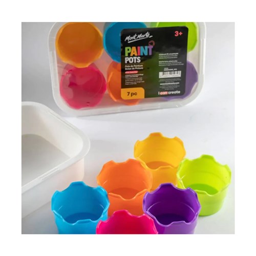 MONT MARTE PAINT PALETTE CUPS 6pc1